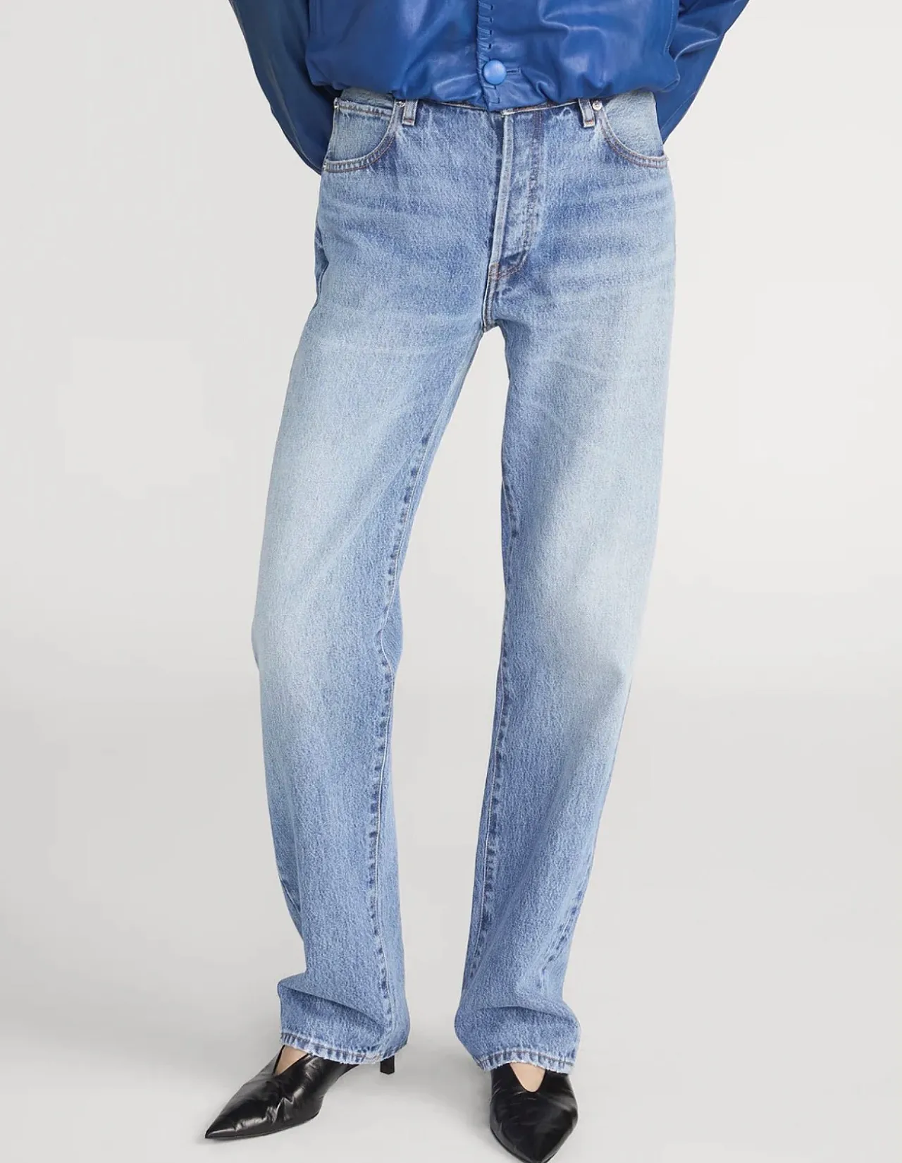 The Essential High Rise Straight Leg Jeans