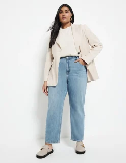 The High Rise Girlfriend Relaxed Leg Jean