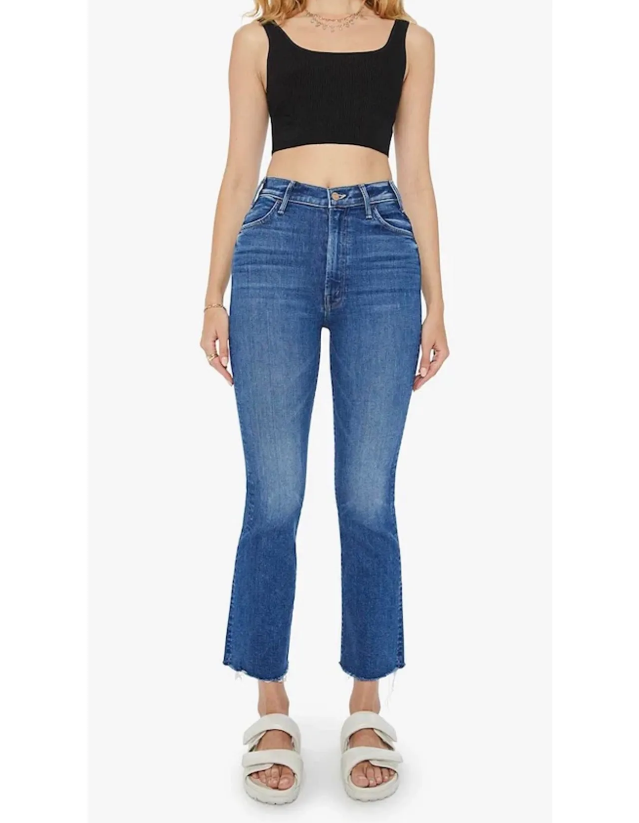 The Hustler High Rise Ankle Bootcut Jeans