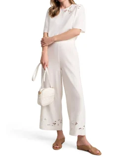 7/8th Embroidered Pant