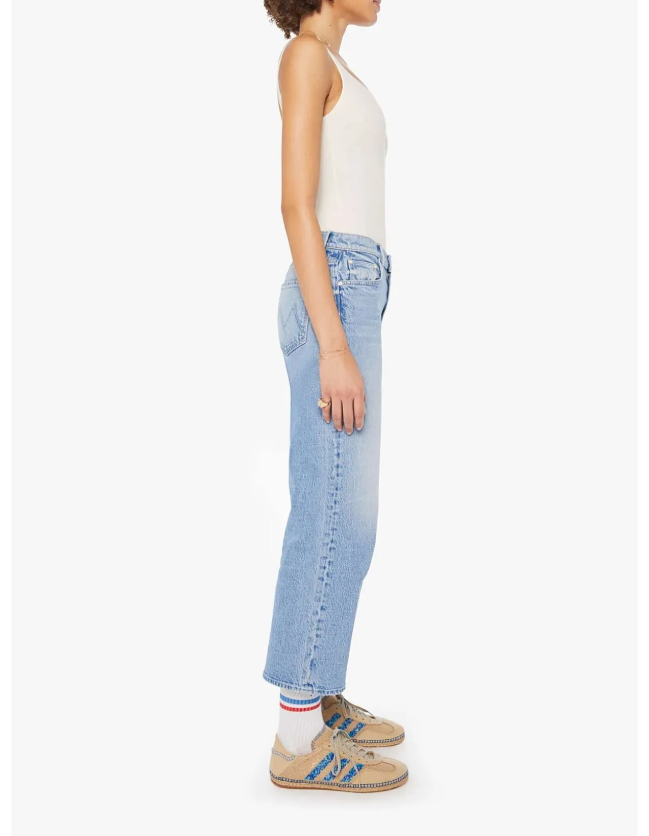 The Mid Rise Maven Wide Leg Ankle Jeans