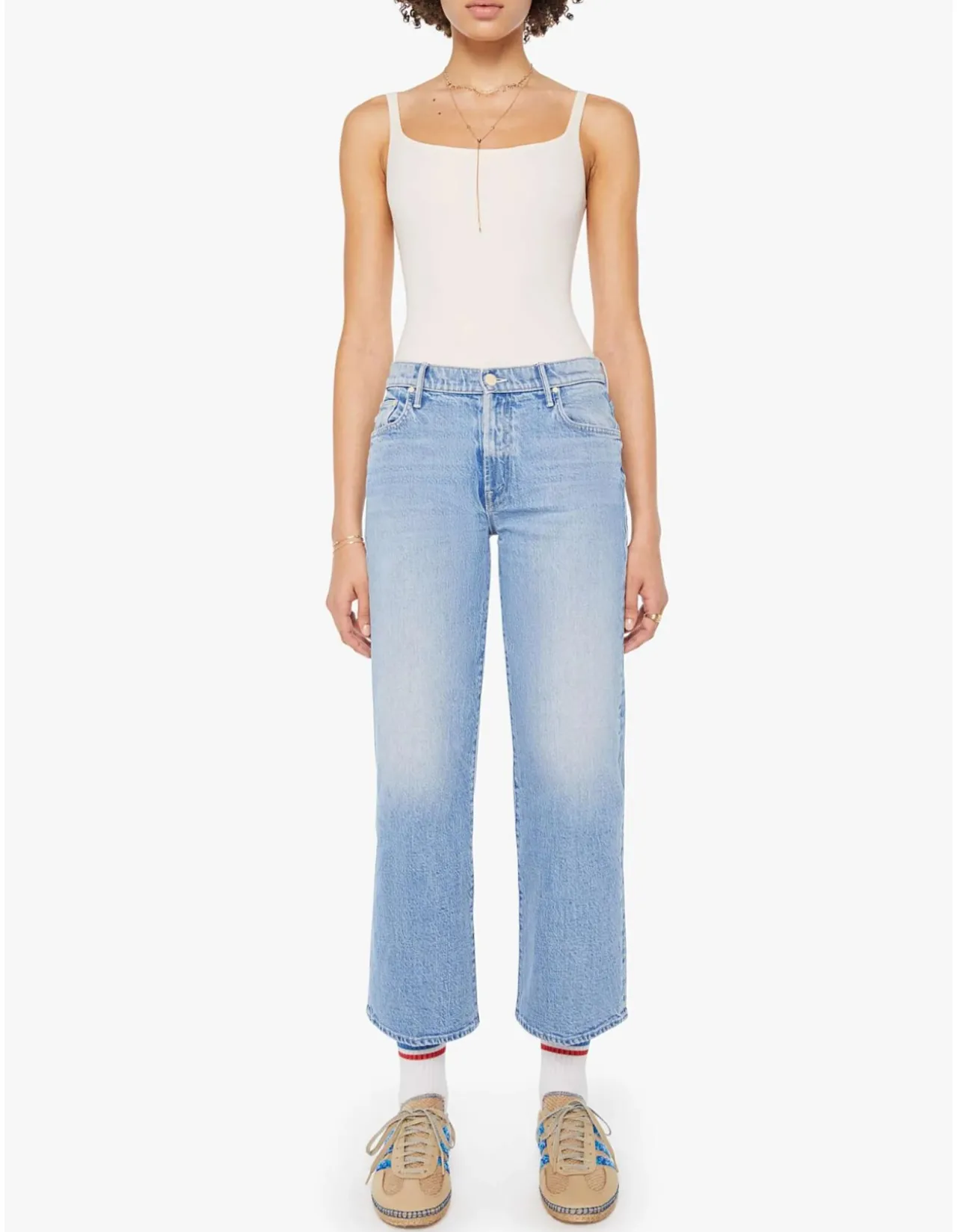The Mid Rise Maven Wide Leg Ankle Jeans