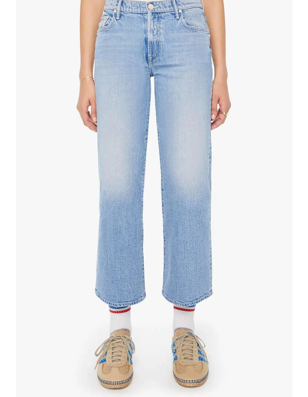 The Mid Rise Maven Wide Leg Ankle Jeans