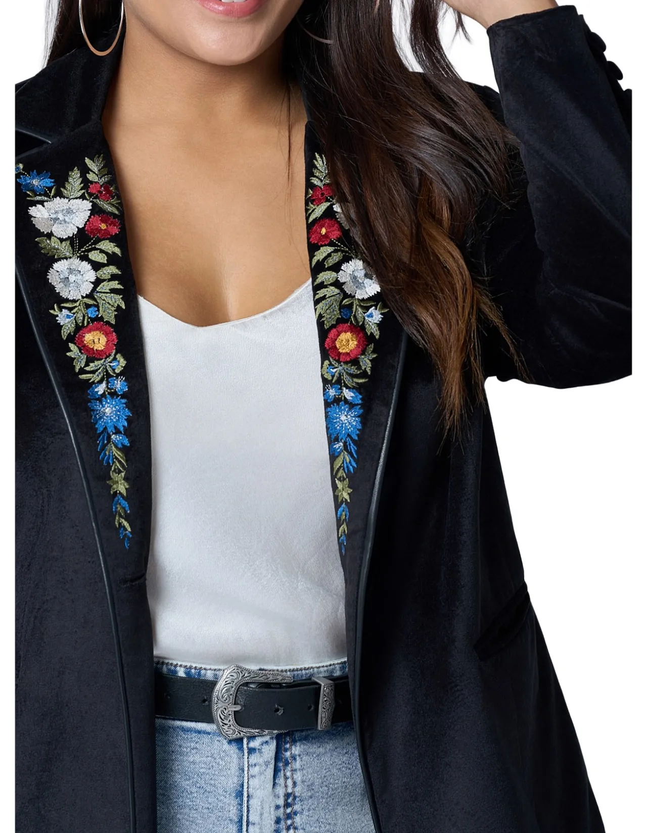 THE POETIC GYPSY-DREAMSCAPE VELVET BLAZER