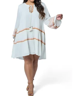 THE POETIC GYPSY-GOLDEN THREADS MINI DRESS