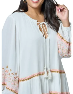 THE POETIC GYPSY-GOLDEN THREADS MINI DRESS