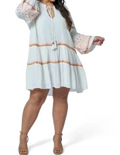 THE POETIC GYPSY-GOLDEN THREADS MINI DRESS