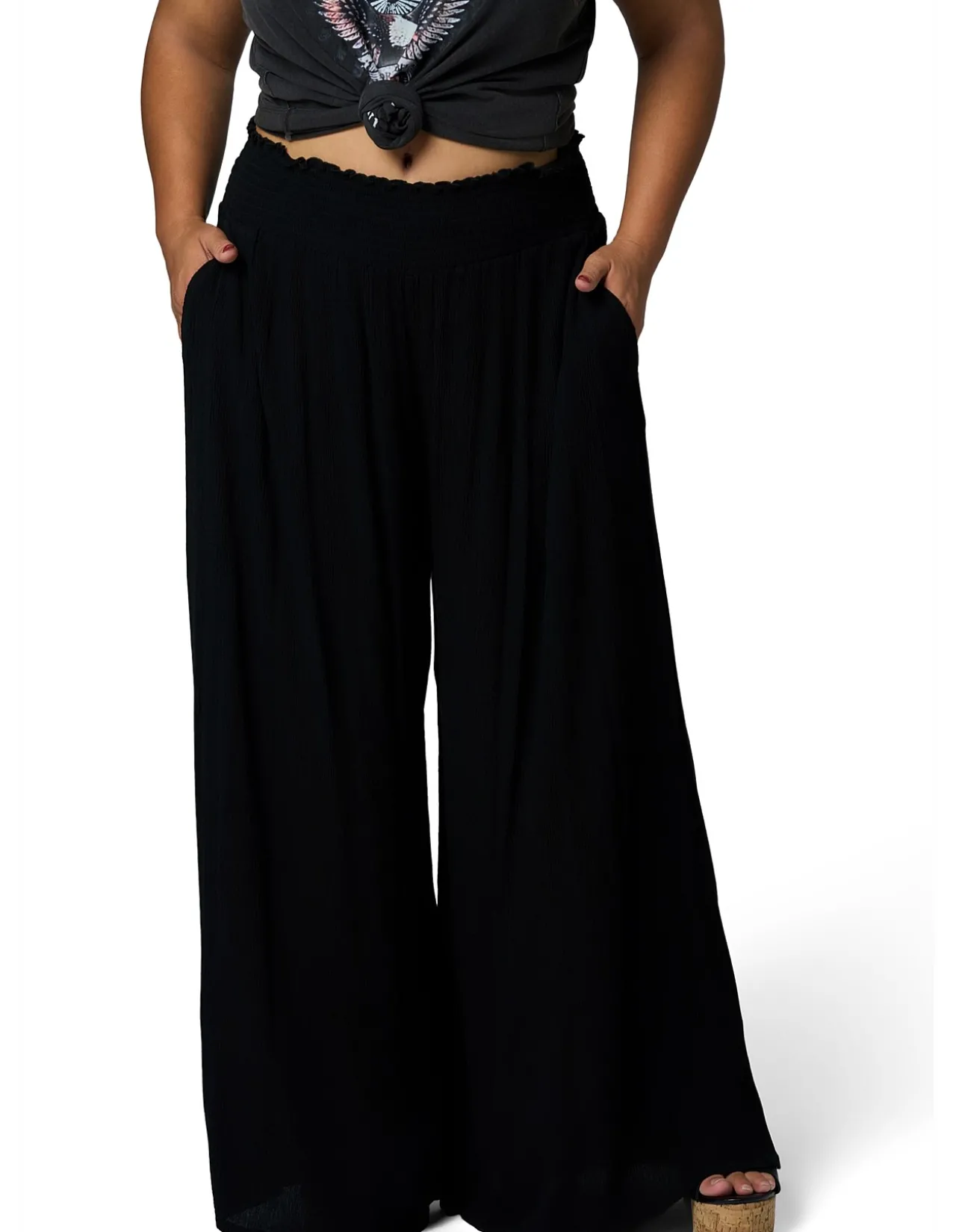 THE POETIC GYPSY-TAHITI WIDE LEG PANTS