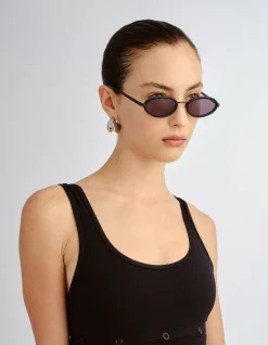 THE SAGE BLACK OVAL Sunglasses