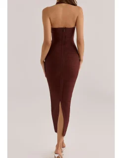 THE SILHOUETTE BANDAGE MAXI DRESS