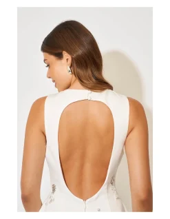 The Ultimate Muse Satin Crystal Mini Dress