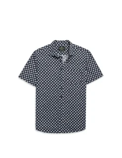 THOMSONS CROSSING SHORT SLEEVE SHIRT - NAVY