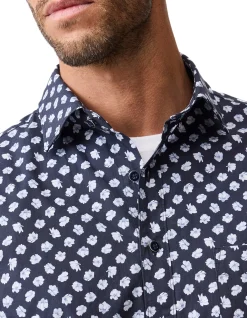 THOMSONS CROSSING SHORT SLEEVE SHIRT - NAVY