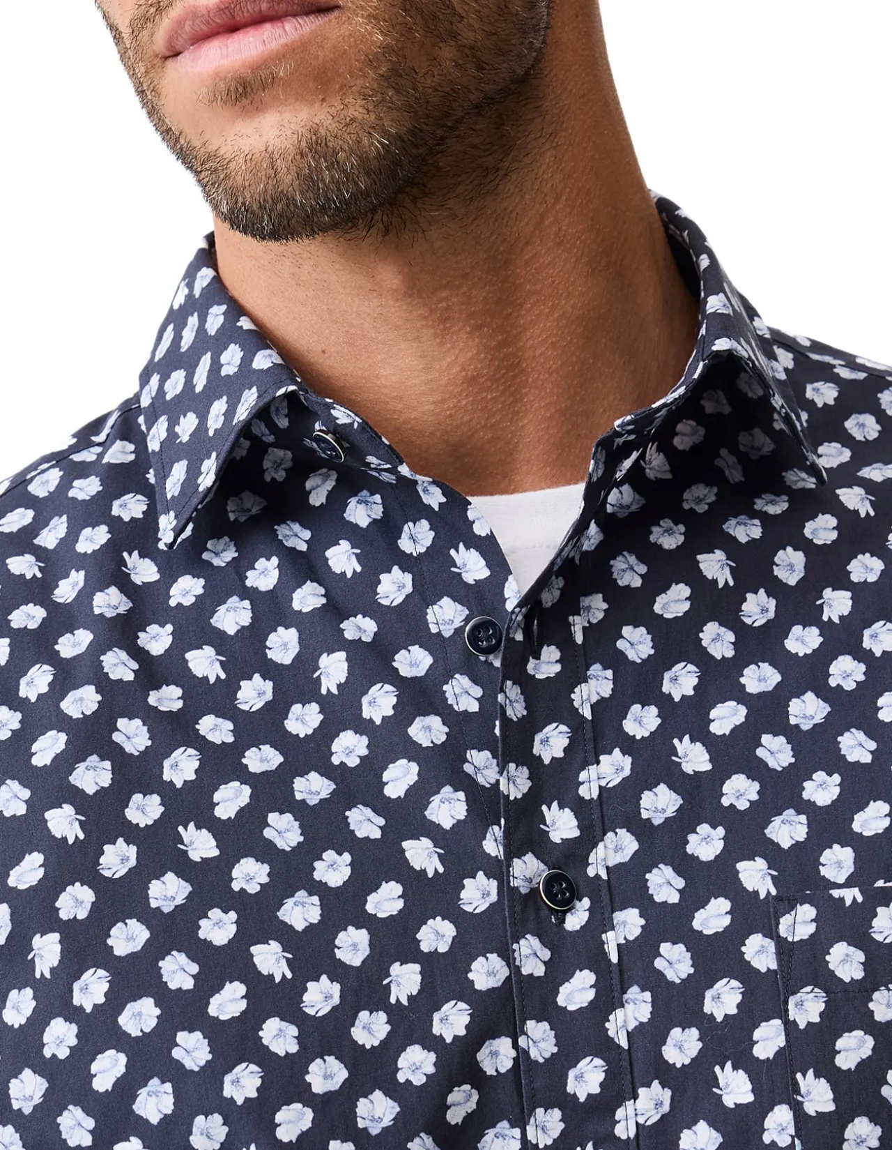 THOMSONS CROSSING SHORT SLEEVE SHIRT - NAVY