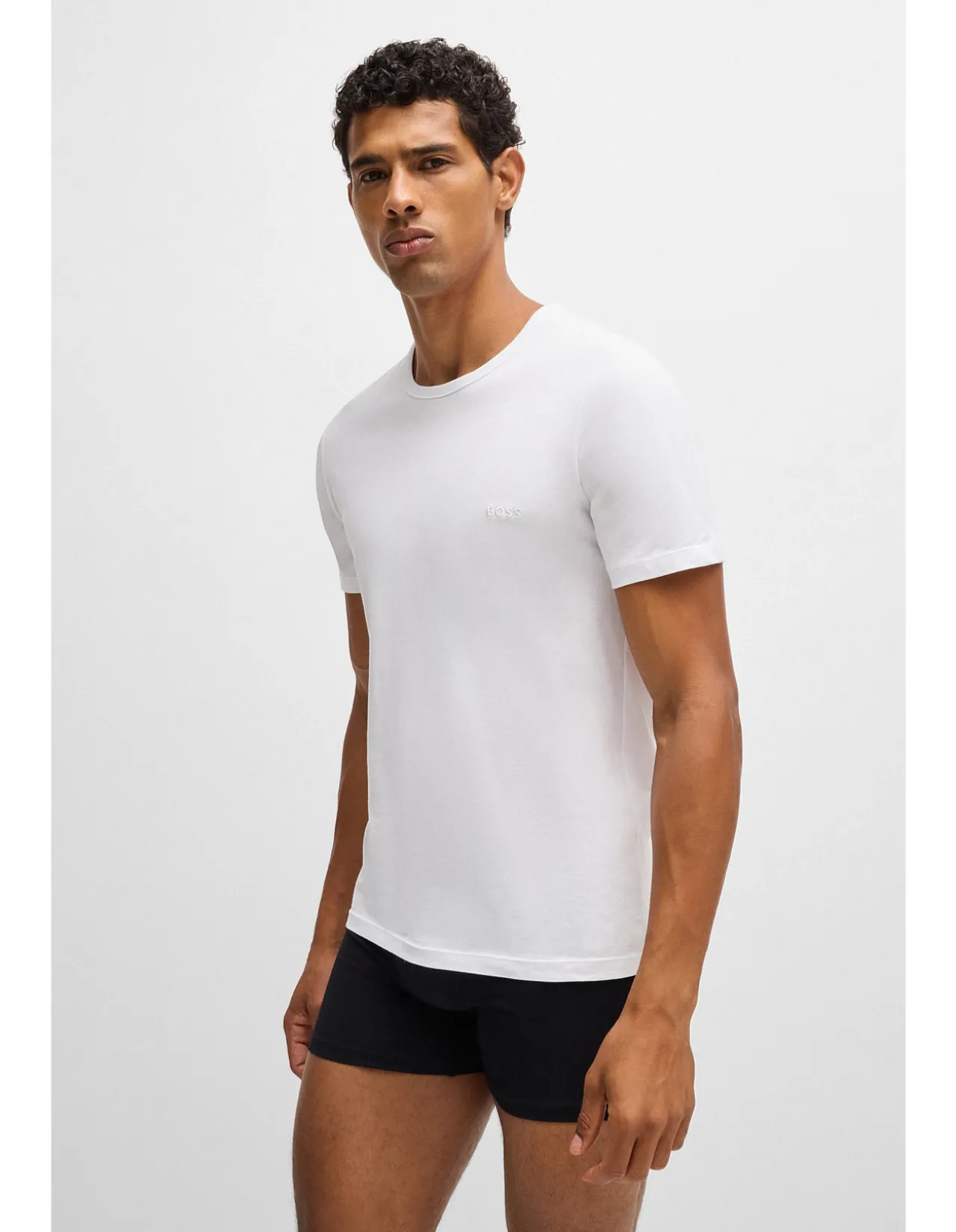 Three-pack of logo-embroidered T-shirts in cotton