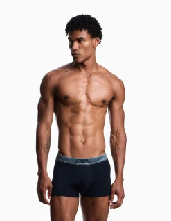 Three-Pack of Shiny Logoband Organic Jersey Boxer Briefs