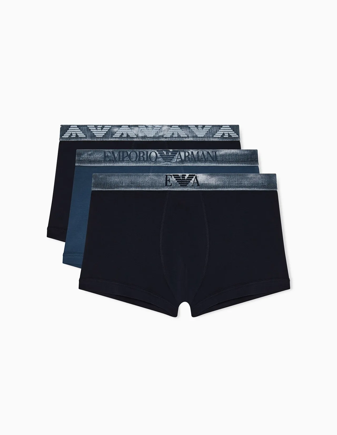 Three-Pack of Shiny Logoband Organic Jersey Boxer Briefs