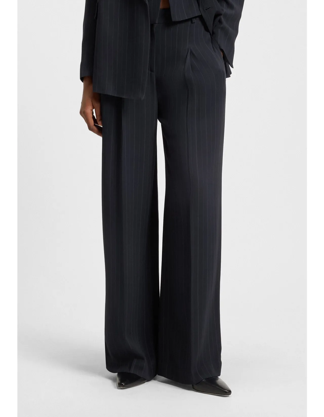 Tiana Regular-fit Trousers with Pinstripe