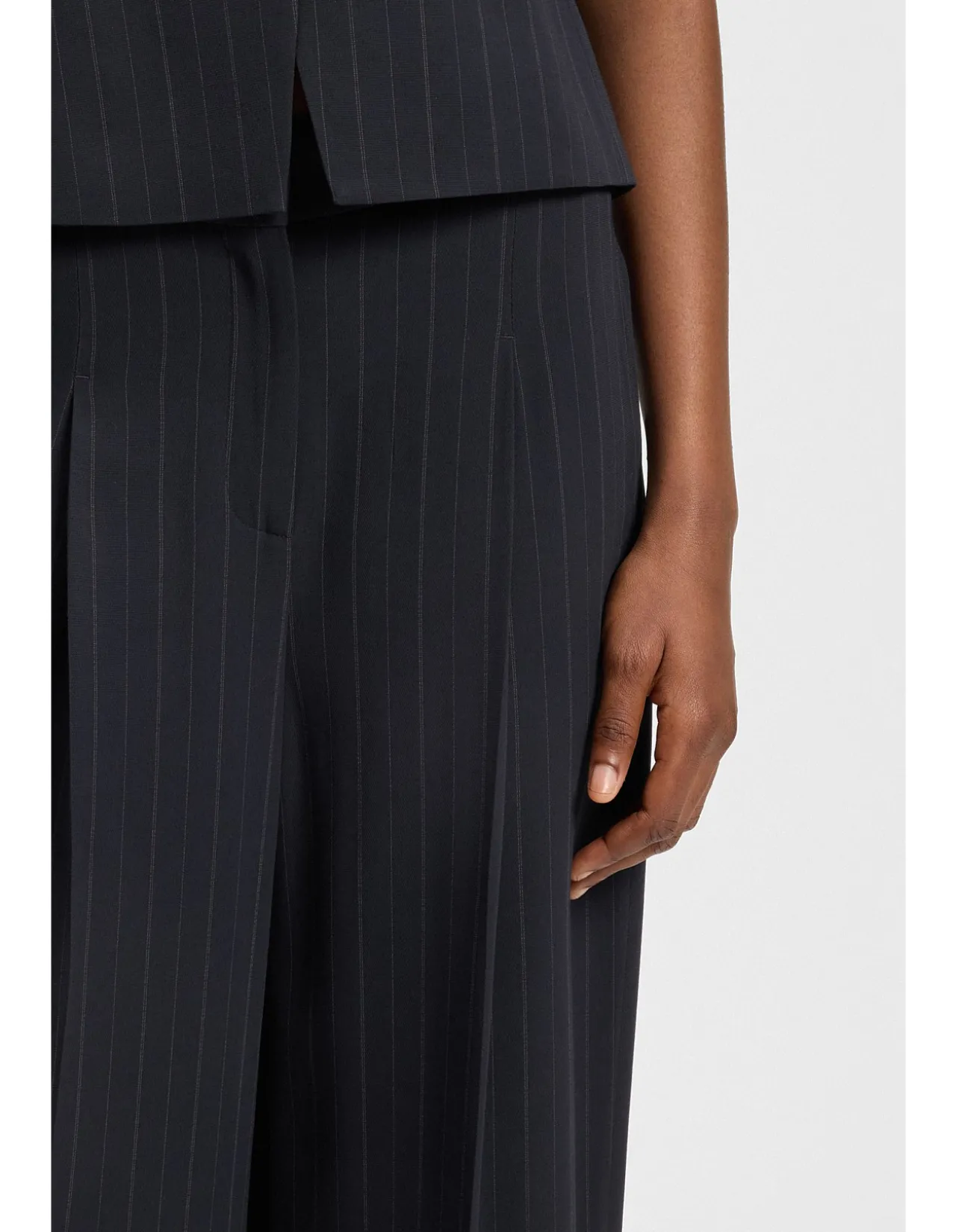 Tiana Regular-fit Trousers with Pinstripe