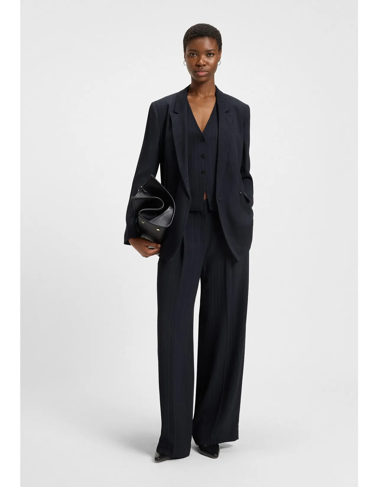 Tiana Regular-fit Trousers with Pinstripe