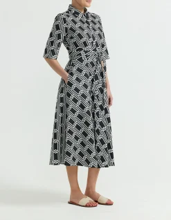 TIE BELT SHIRT DRESS