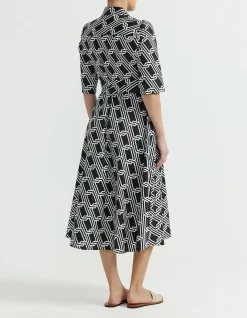 TIE BELT SHIRT DRESS