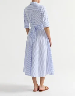 TIE FRONT SHIRT DRESS