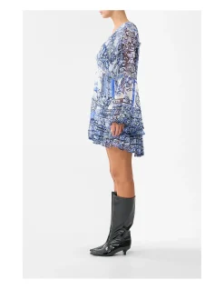 TIERED SWING MINI DRESS