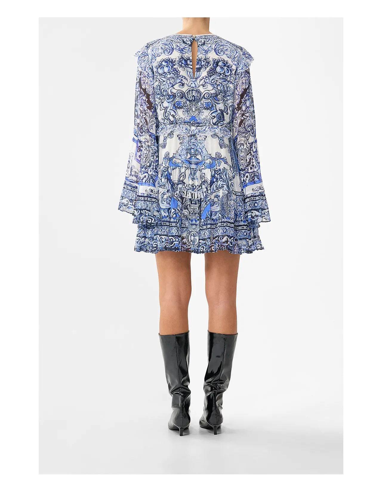 TIERED SWING MINI DRESS