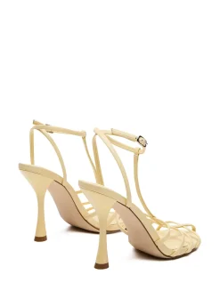 TILDAH STILETTO HEEL YELLOW LEATHER