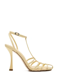 TILDAH STILETTO HEEL YELLOW LEATHER