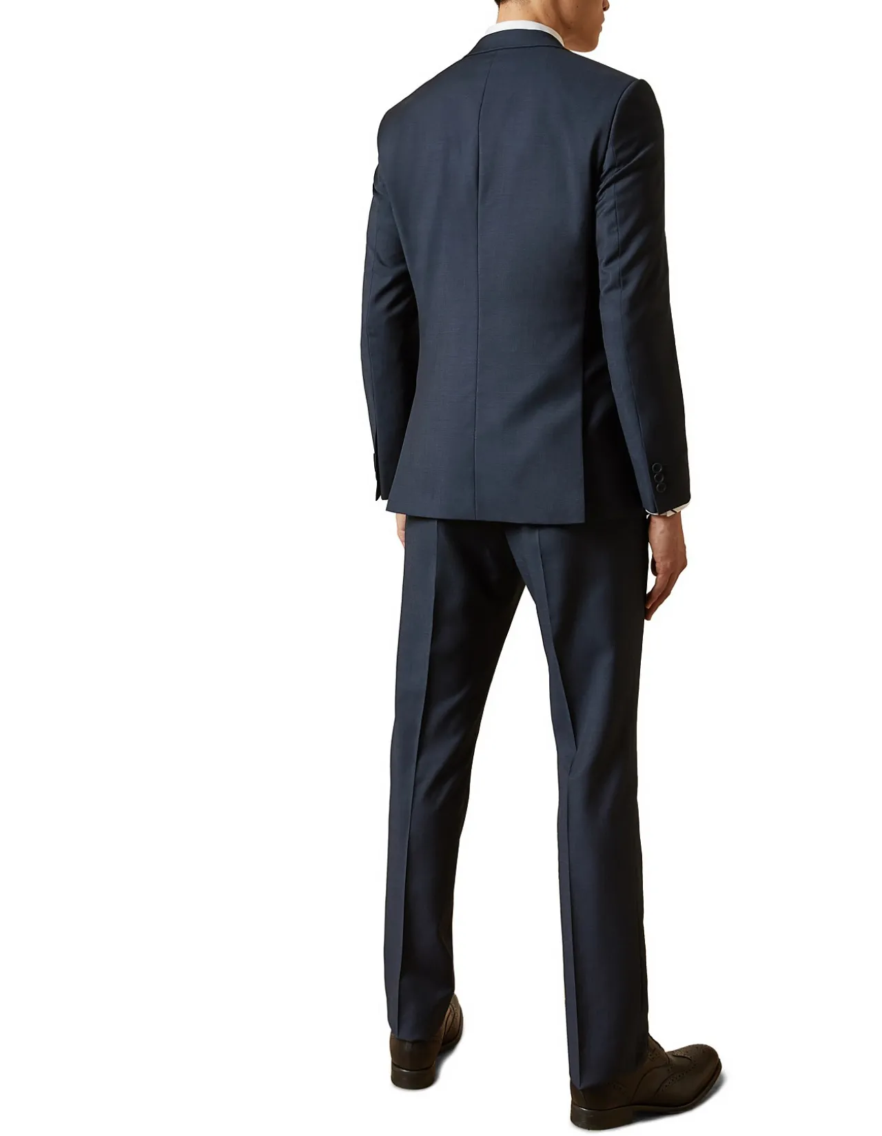 Timeless Notch Lapel Wool Jacket Navy