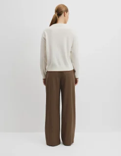 Tipped Crew Neck Knit