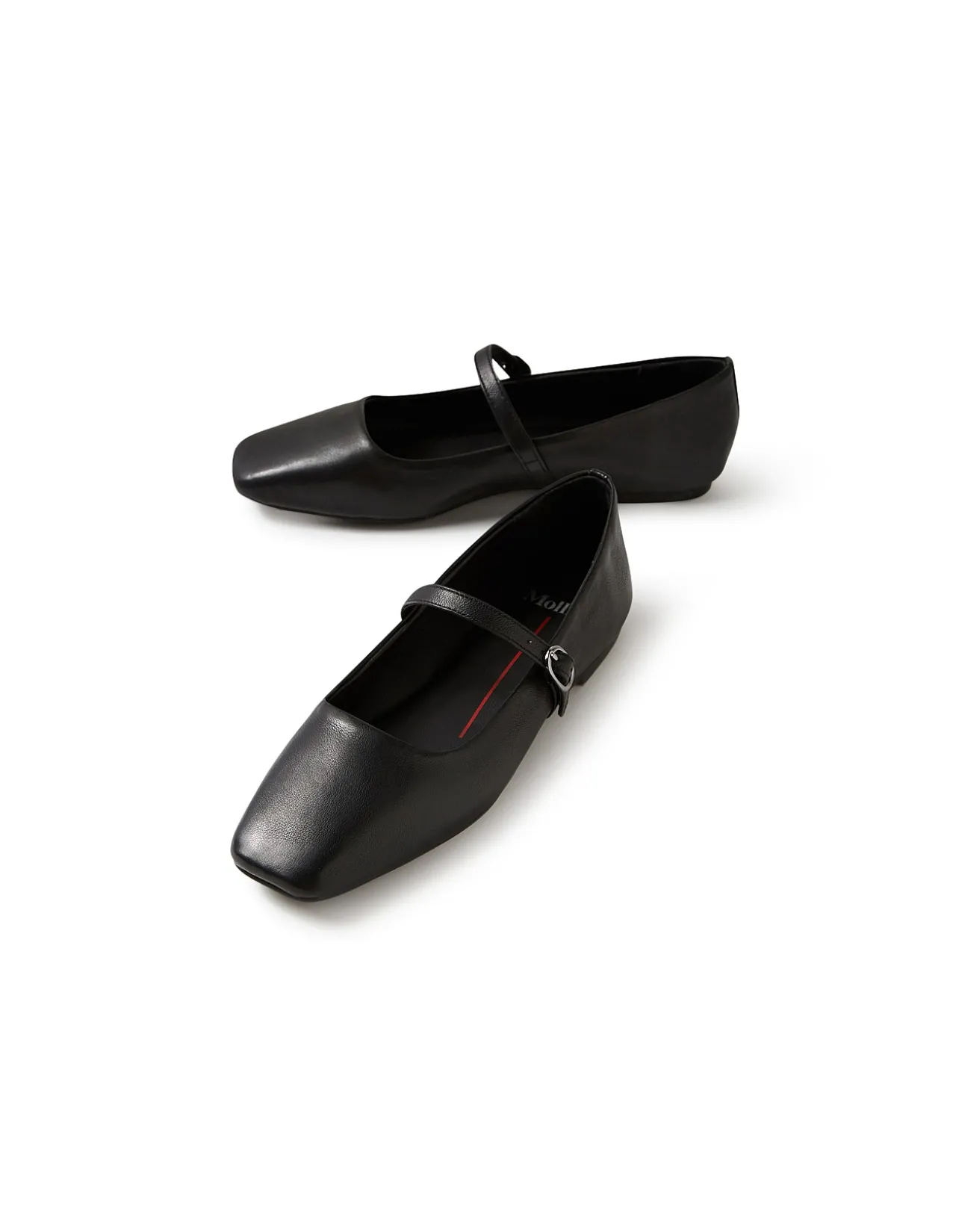 Tokena Square Toe Strap Ballet Flats