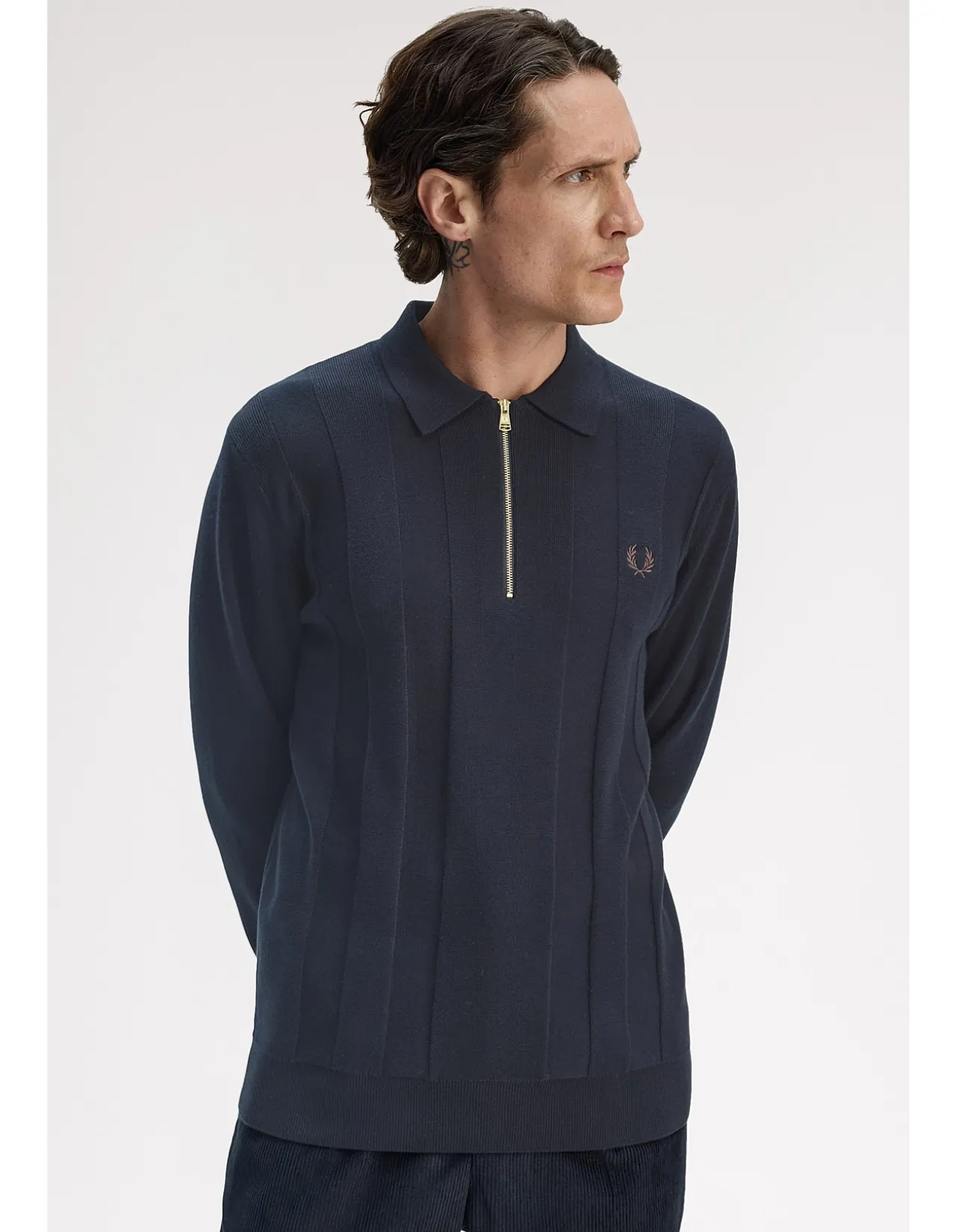 TONAL STRIPE KNITTED SHIRT