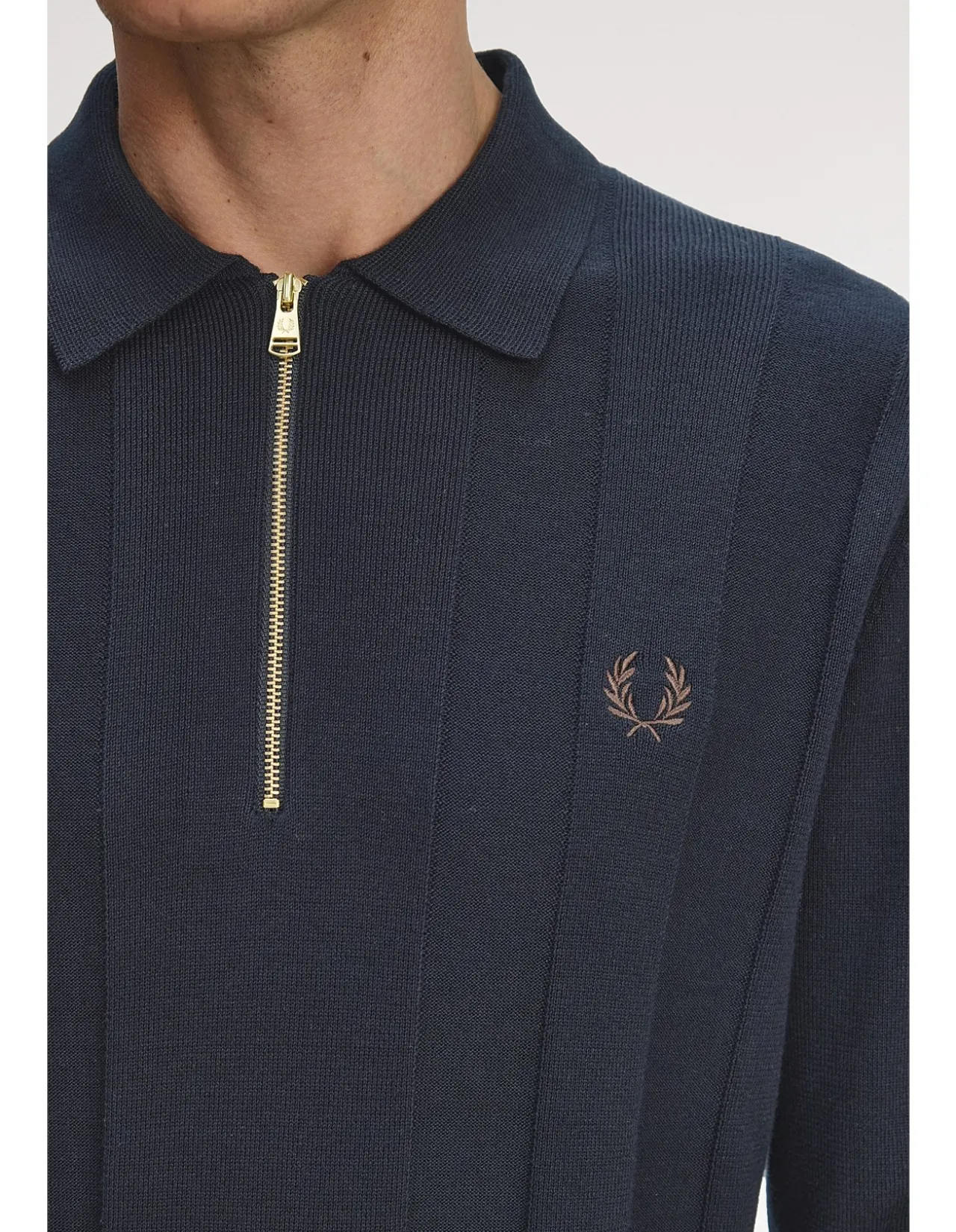 TONAL STRIPE KNITTED SHIRT