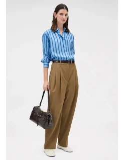 Tonal Stripe Silk Shirt