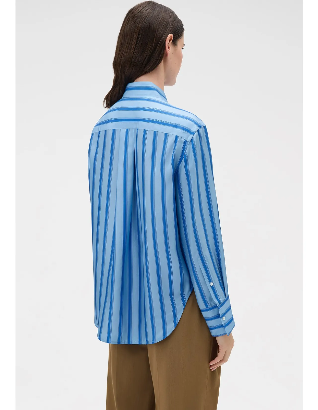 Tonal Stripe Silk Shirt