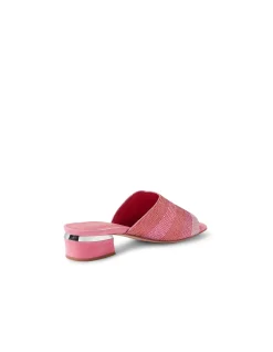 Tonda Crystal Strap Low Heel Slides
