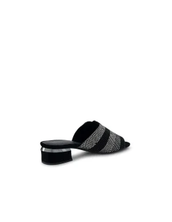 Tonda Diamante Strap Low Heel Sandals