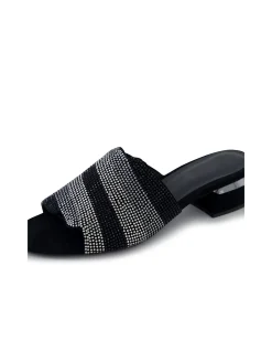Tonda Diamante Strap Low Heel Sandals
