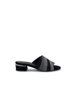 Tonda Diamante Strap Low Heel Sandals