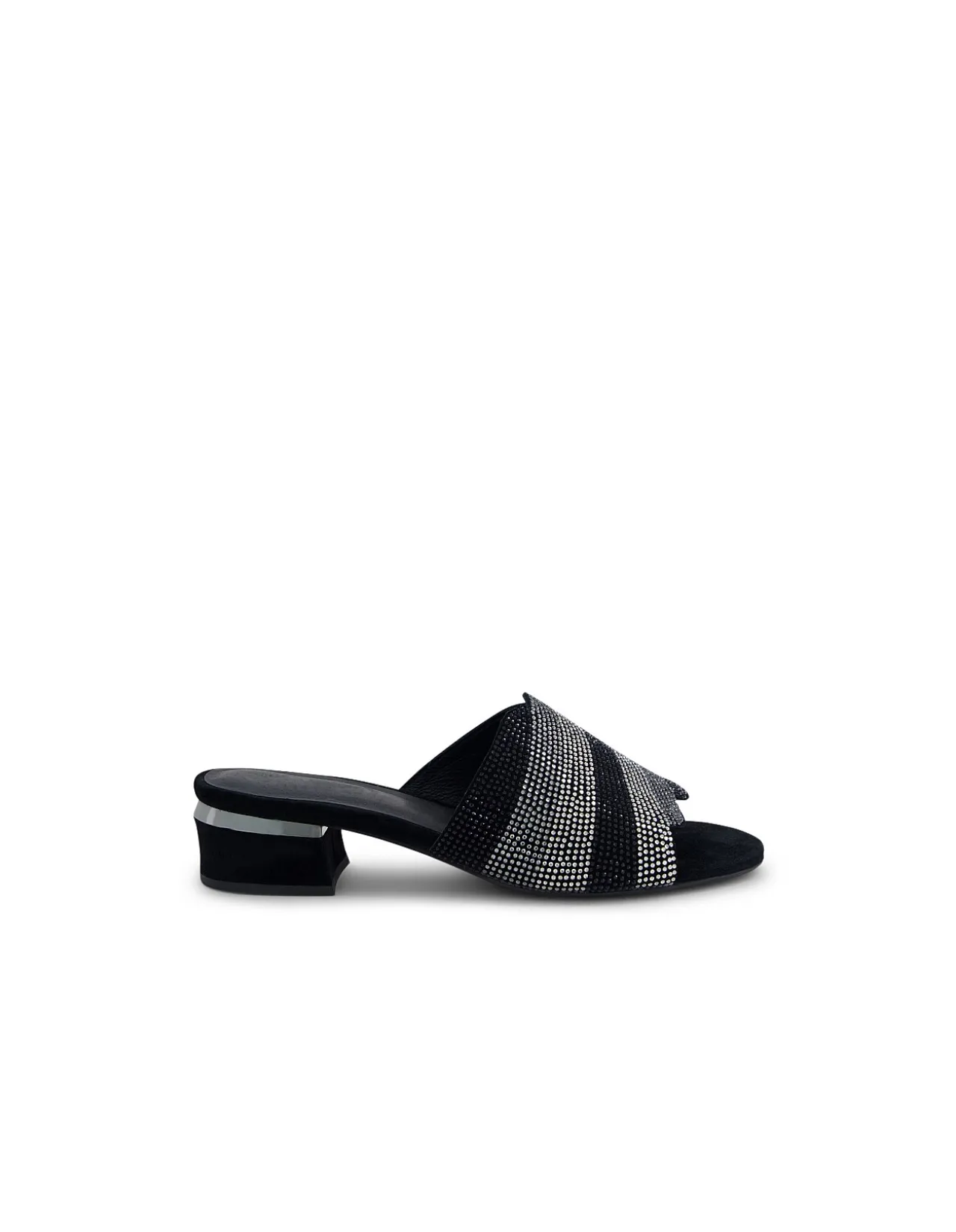 Tonda Diamante Strap Low Heel Sandals