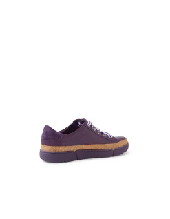 Torayne Cork Trim Zip Detail Leather Sneakers