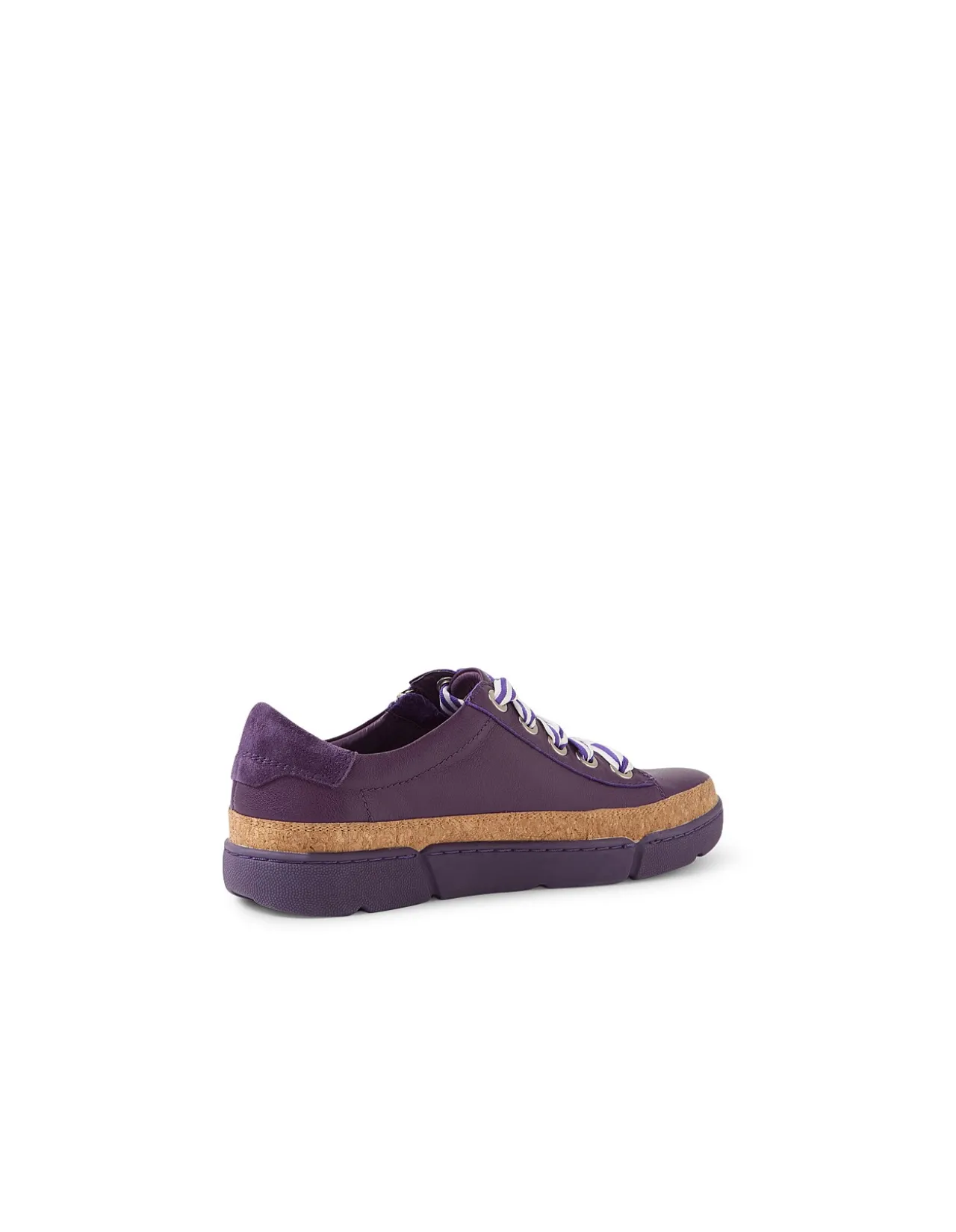 Torayne Cork Trim Zip Detail Leather Sneakers