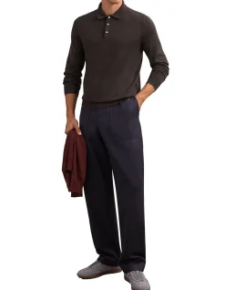 Trafford Classic Long Sleeve Polo Shirt