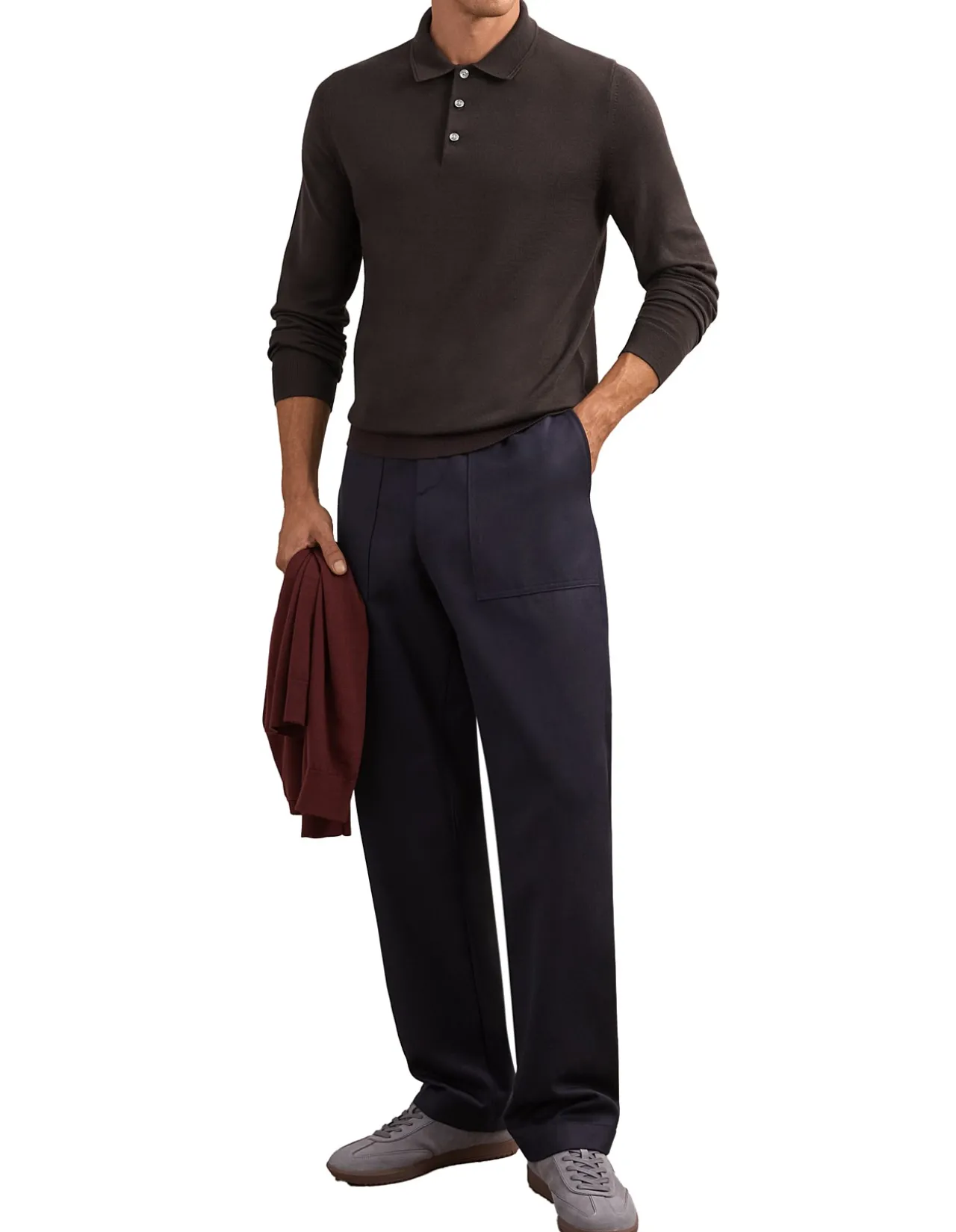Trafford Classic Long Sleeve Polo Shirt