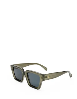 TRANSIT KHAKI RECTANGLE SUNGLASSES