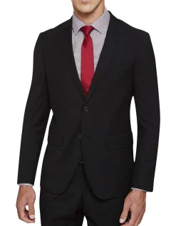 Travel Auden Wool Suit Jacket Black