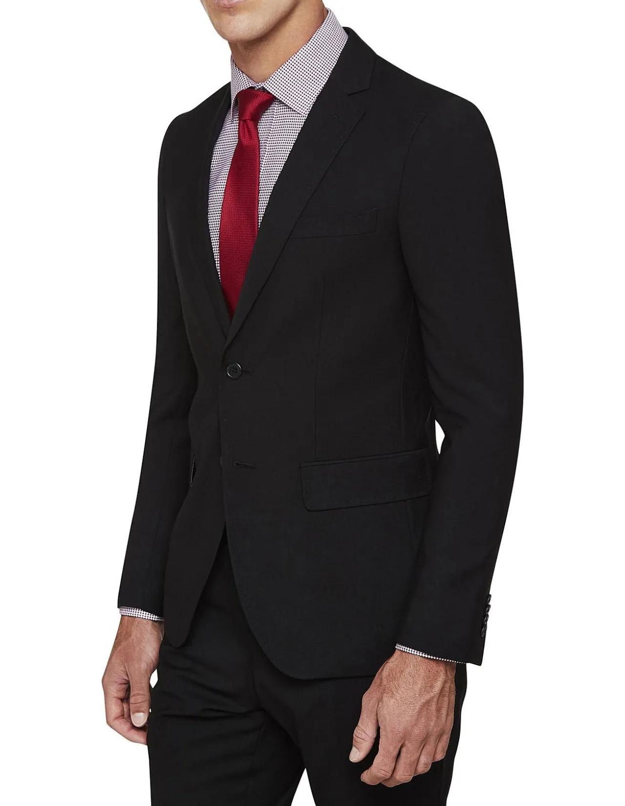 Travel Auden Wool Suit Jacket Black